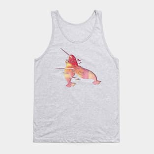 Peach Sea Narwhals Tank Top